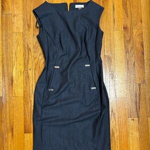 Calvin Klein - Navy Dress, Size 2P